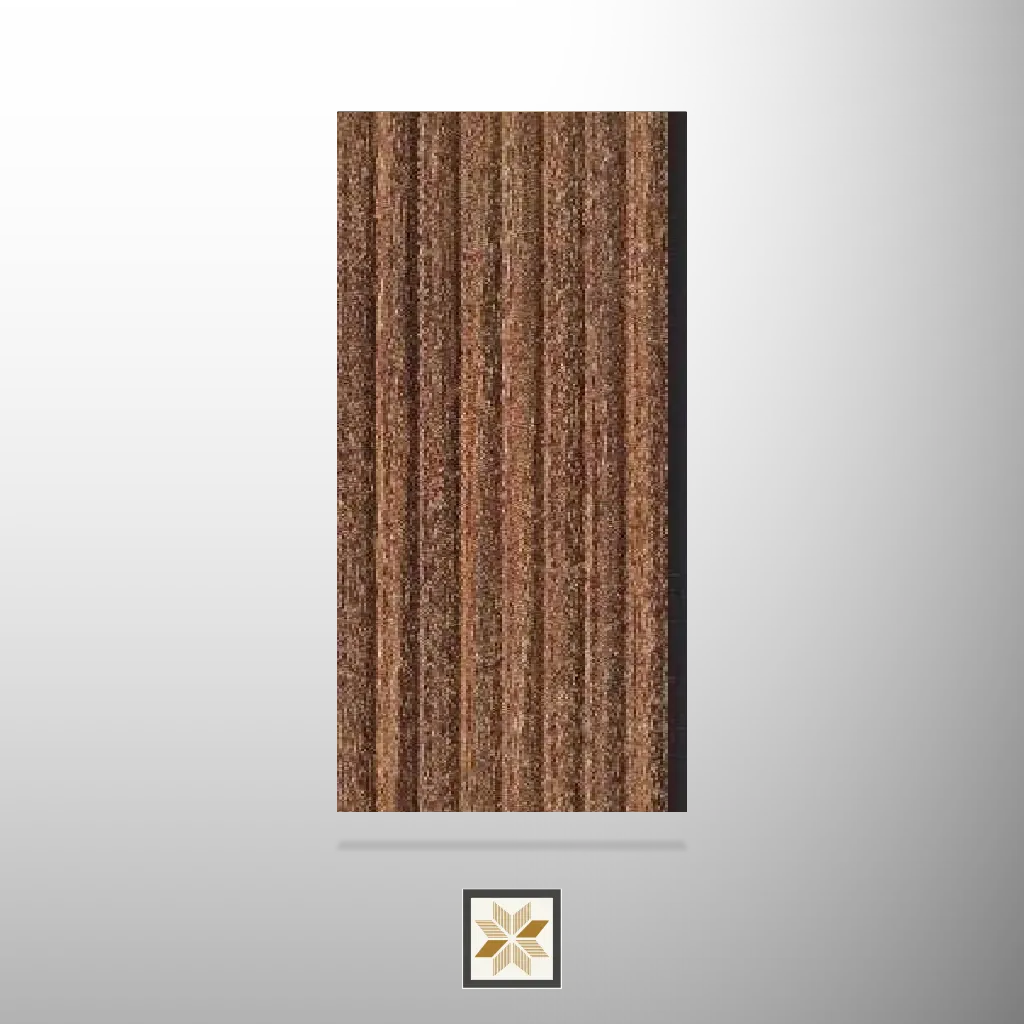 8x0.41 feet | 8 mm Brown louvers (suitable for Bedroom, Hotel, Kitchen, Living Room, Office, Restaurant) | LV-22385