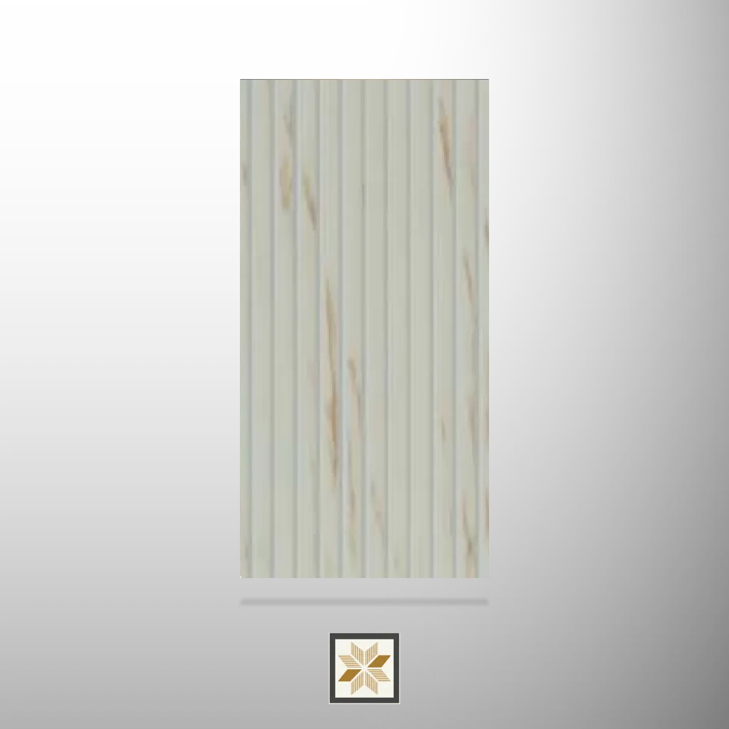 9.5x1 feet | Ivory Wood louvers (suitable for Bathroom, Bedroom, Hotel, Kitchen, Living Room, Office, Restaurant, TV Cabinet, Wardrobe) | LV-22388