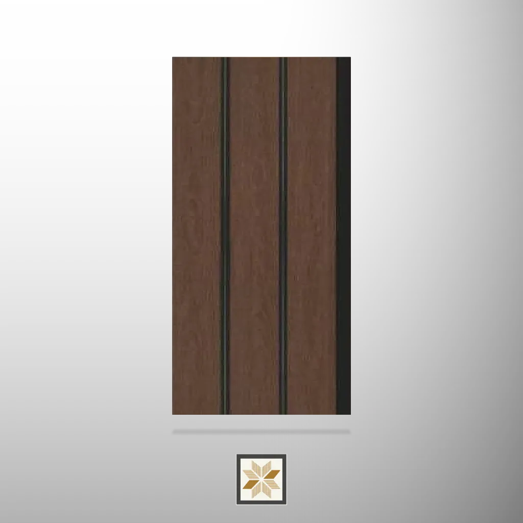 8x0.41 feet | 8 mm Brown Wood louvers (suitable for Bedroom, Hotel, Kitchen, Living Room, Office, Restaurant) | LV-22413