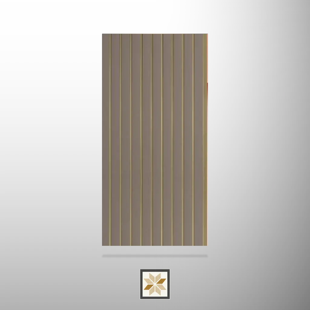 9.5x1 feet | 8 mm Brown louvers (suitable for Bathroom, Bedroom, Hotel, Kitchen, Living Room, Office, Restaurant, TV Cabinet, Wardrobe) | LV-22421