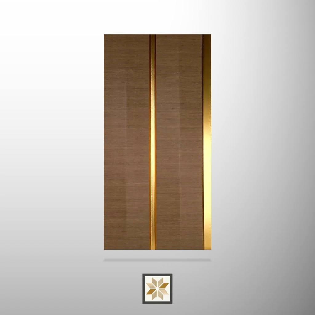 9.5x0.41 feet | 11 mm Brown Wood louvers (suitable for Bedroom, Kitchen, Living Room, Office) | LV-22456