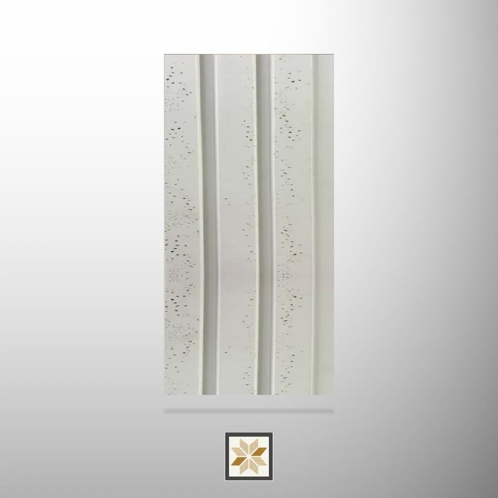 8x0.41 feet | 12 mm White Terrazzo louvers (suitable for Bedroom, Hotel, Living Room, Office, Restaurant) | LV-22494