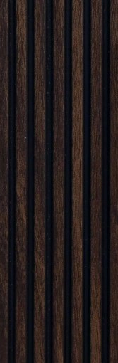 9.5x0.32 feet | 6 mm Brown Wood louvers (suitable for Bedroom, Feature Wall, Living Room, Office) | LV-22500