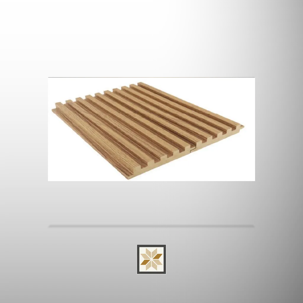 9x0.39 feet | 18 mm Brown Wood louvers (suitable for Bedroom, Living Room, Office) | LV-22694-F