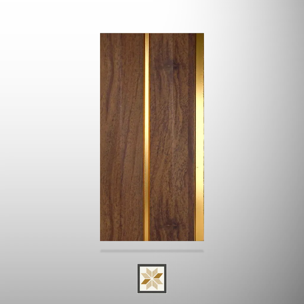 9.5x0.41 feet | 11 mm Brown Wood louvers (suitable for Bedroom, Kitchen, Living Room, Office) | LV-22525