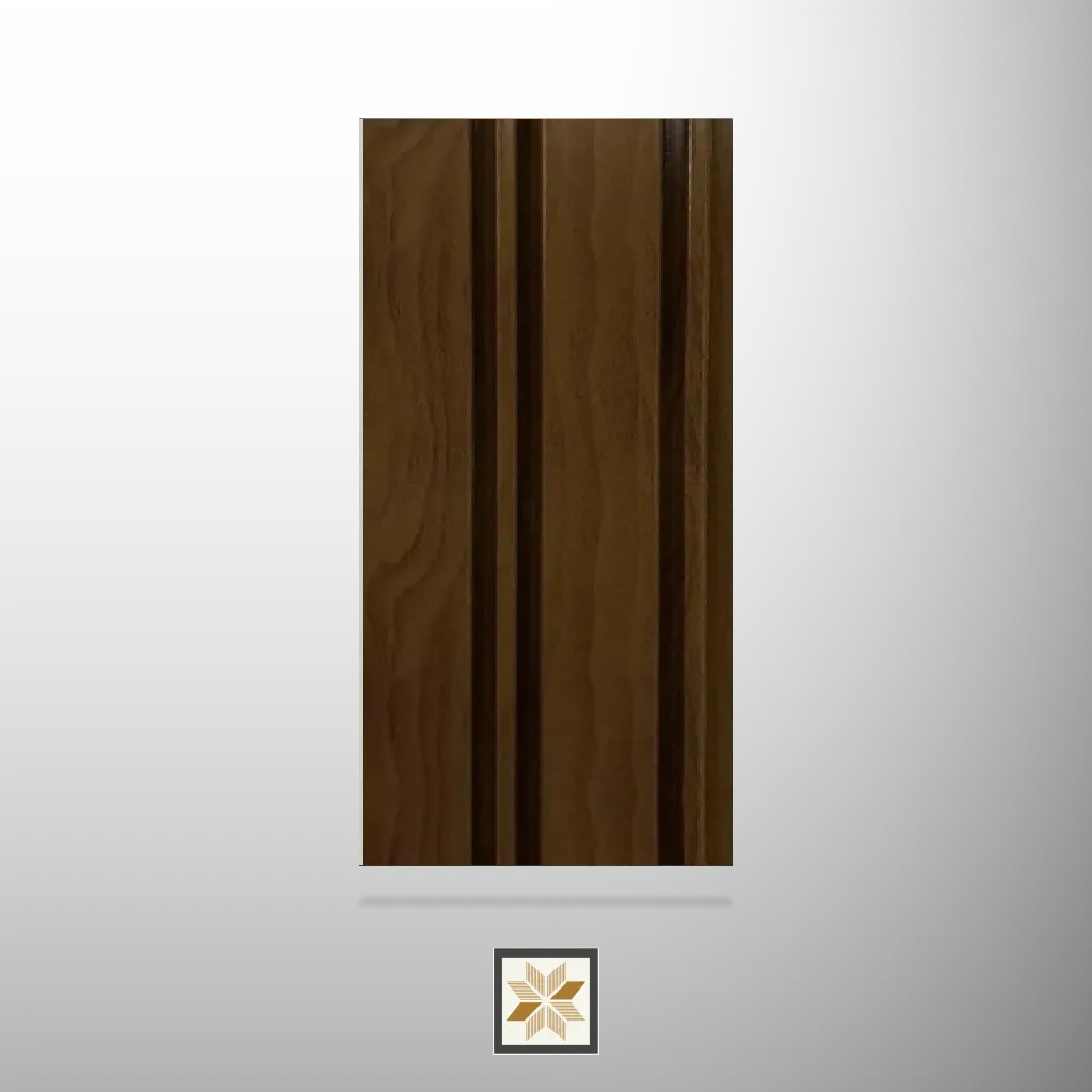 8x0.41 feet | 12 mm Brown Wood louvers (suitable for Bedroom, Hotel, Living Room, Office, Restaurant) | LV-22532