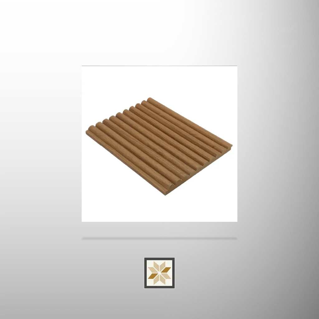 9x0.39 feet | 18 mm Brown Wood louvers (suitable for Bedroom, Living Room, Office) | LV-22723-C