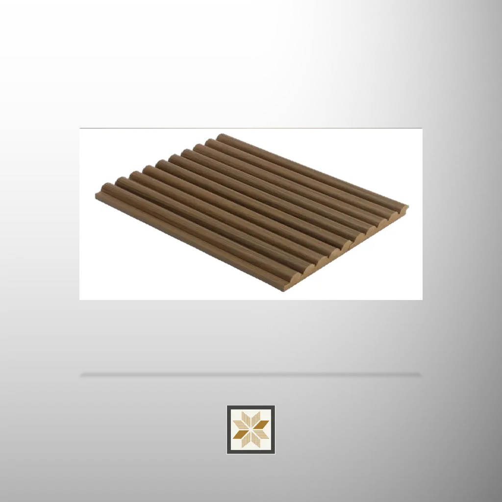 9x0.39 feet | 18 mm Brown Wood louvers (suitable for Bedroom, Living Room, Office) | LV-22669-C