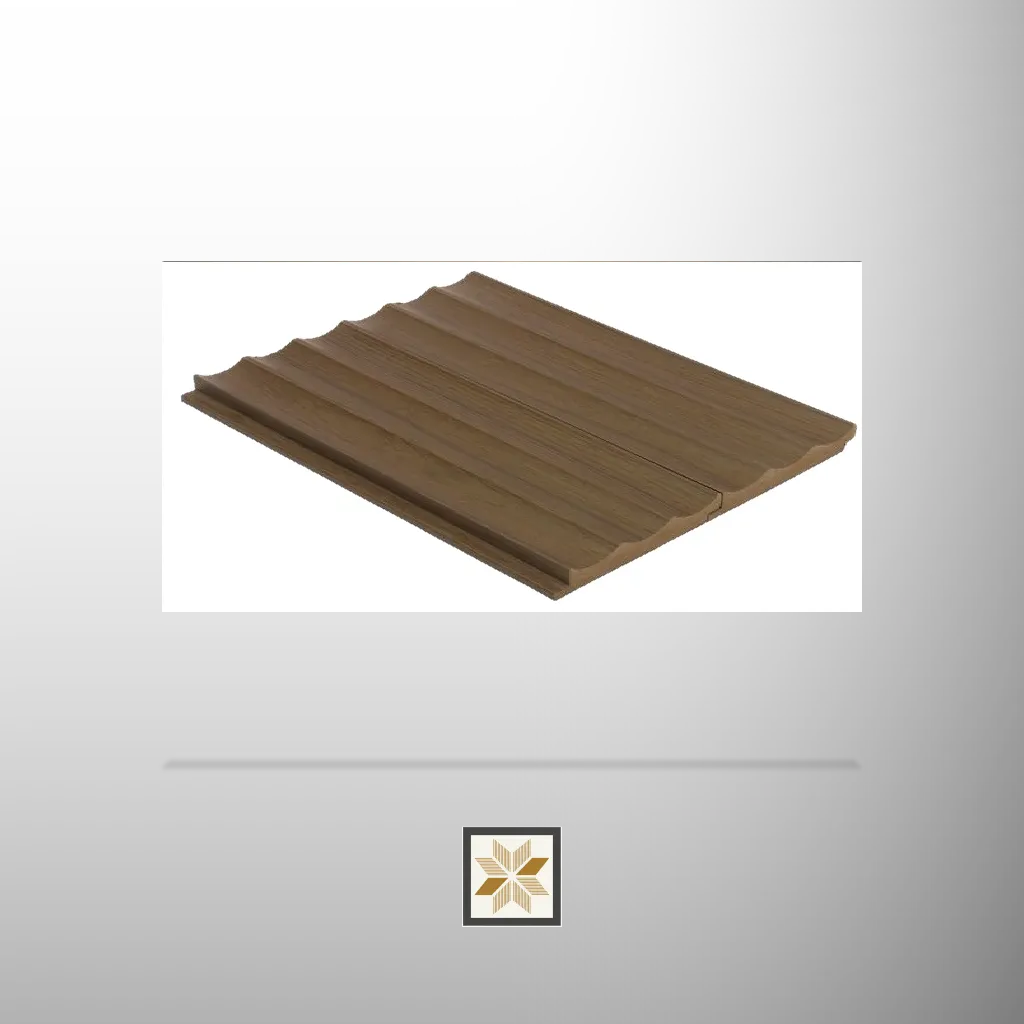 9x0.39 feet | 18 mm Brown Wood louvers (suitable for Bedroom, Living Room, Office) | LV-22669-G