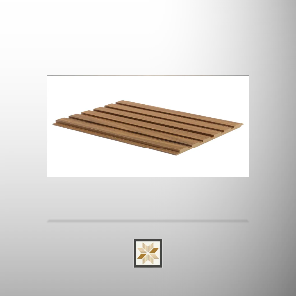 9x0.39 feet | 18 mm Brown Wood louvers (suitable for Bedroom, Living Room, Office) | LV-22581-D