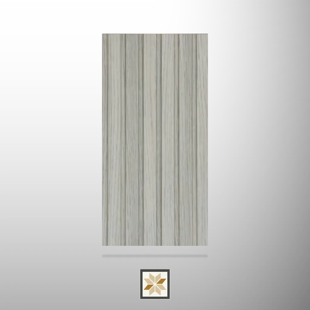 8x0.39 feet | 12 mm Grey Wood louvers (suitable for Bedroom, Living Room, Office, Retail) | LV-22629