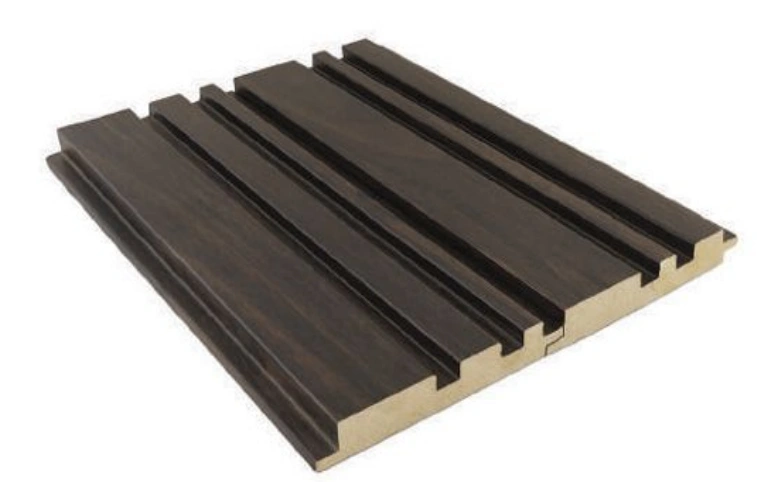 9x0.39 feet | 18 mm Black Wood louvers (suitable for Bedroom, Living Room, Office, Retail) | LV-22639