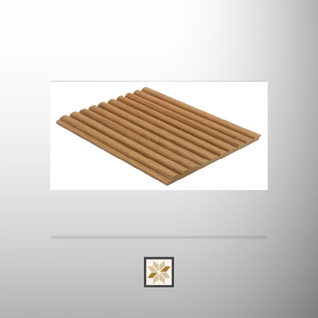 9x0.39 feet | 18 mm Brown Wood louvers (suitable for Bedroom, Living Room, Office) | LV-22694-C