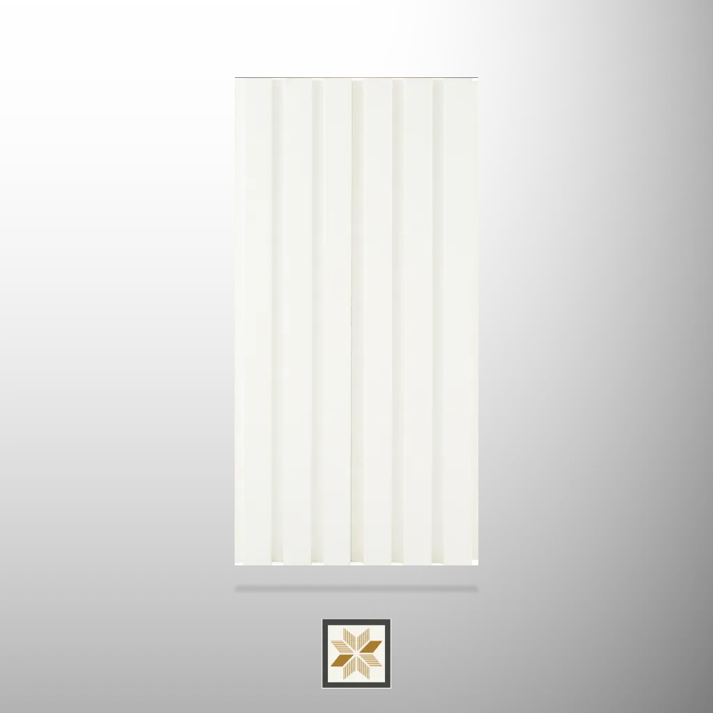 9x0.39 feet | 18 mm White Marble louvers (suitable for Bedroom, Living Room, Office, Retail) | LV-22658