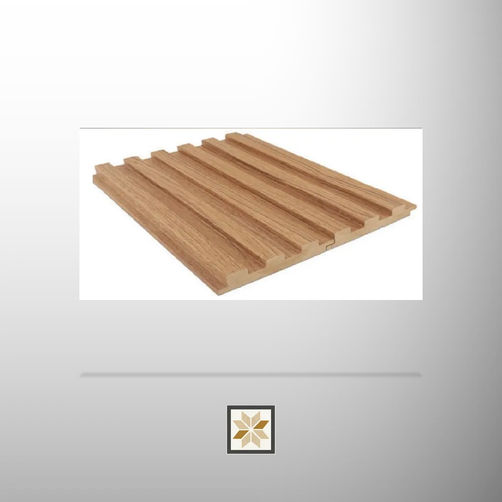 9x0.39 feet | 18 mm Brown Wood louvers (suitable for Bedroom, Living Room, Office) | LV-22694-E