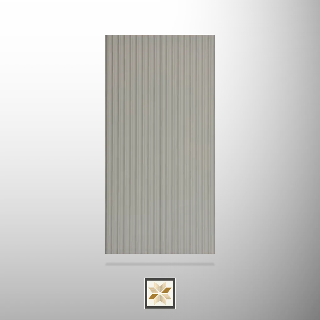 8x0.39 feet | 12 mm Grey Wood louvers (suitable for Bedroom, Living Room, Office, Retail) | LV-22695