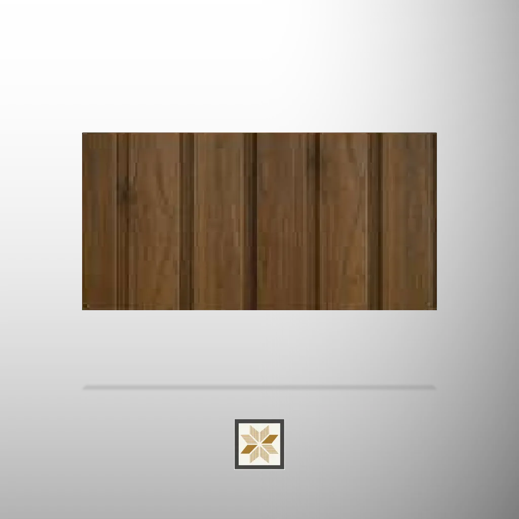 10x1.1 feet | 12 mm Brown Wood louvers (suitable for Bedroom, Hotel, Kitchen, Living Room, Office, Restaurant) | LV-23187-D