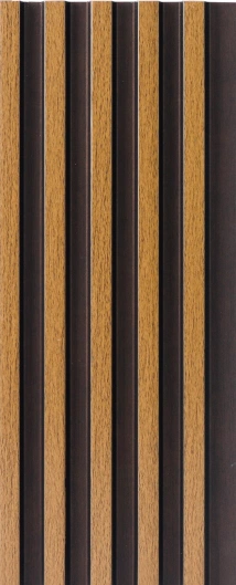 8x0.4 feet | 12 mm Brown Wood louvers (suitable for Bedroom, Hotel, Living Room, Office, Restaurant, TV Cabinet) | LV-22864