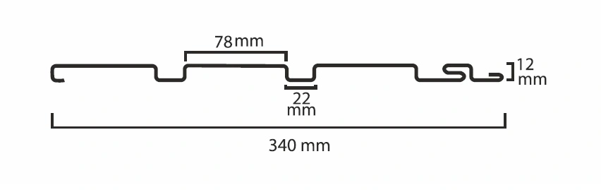 12x1.1 feet | 12 mm Brown Wood louvers (suitable for Bedroom, Hotel, Kitchen, Living Room, Office, Restaurant) | LV-23149-B