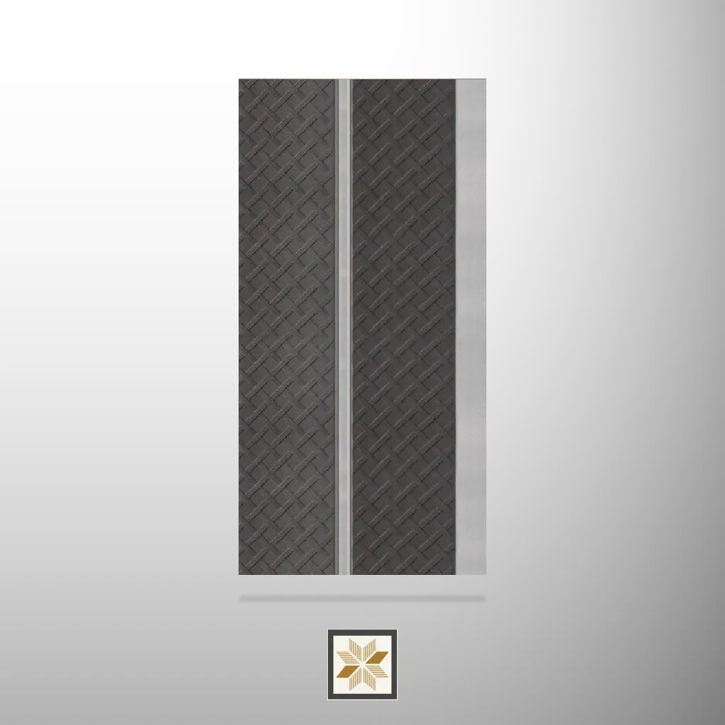 8x0.41 feet | 12 mm Brown Patterned louvers (suitable for Bathroom, Bedroom, Hotel, Kitchen, Living Room, Office, Restaurant, TV Cabinet, Wardrobe) | LV-22896-B