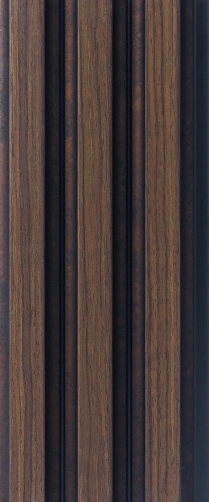 8x0.41 feet | 12 mm Brown Wood louvers (suitable for Bedroom, Hotel, Living Room, Office, Restaurant, TV Cabinet) | LV-22999