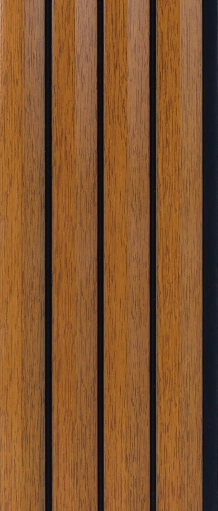 8x0.39 feet | 12 mm Brown Wood louvers (suitable for Bedroom, Hotel, Living Room, Office, Restaurant, TV Cabinet) | LV-23005