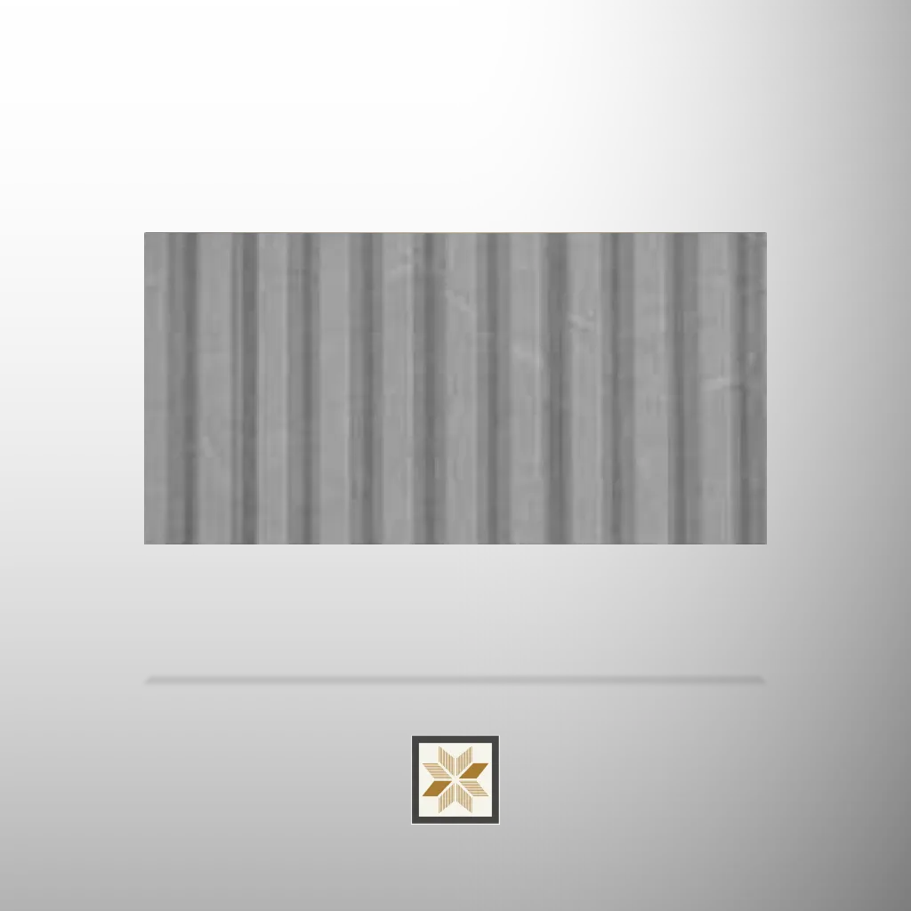 10x0.68 feet | 20 mm Grey Marble louvers (suitable for Bedroom, Hotel, Kitchen, Living Room, Office, Restaurant) | LV-23048-C