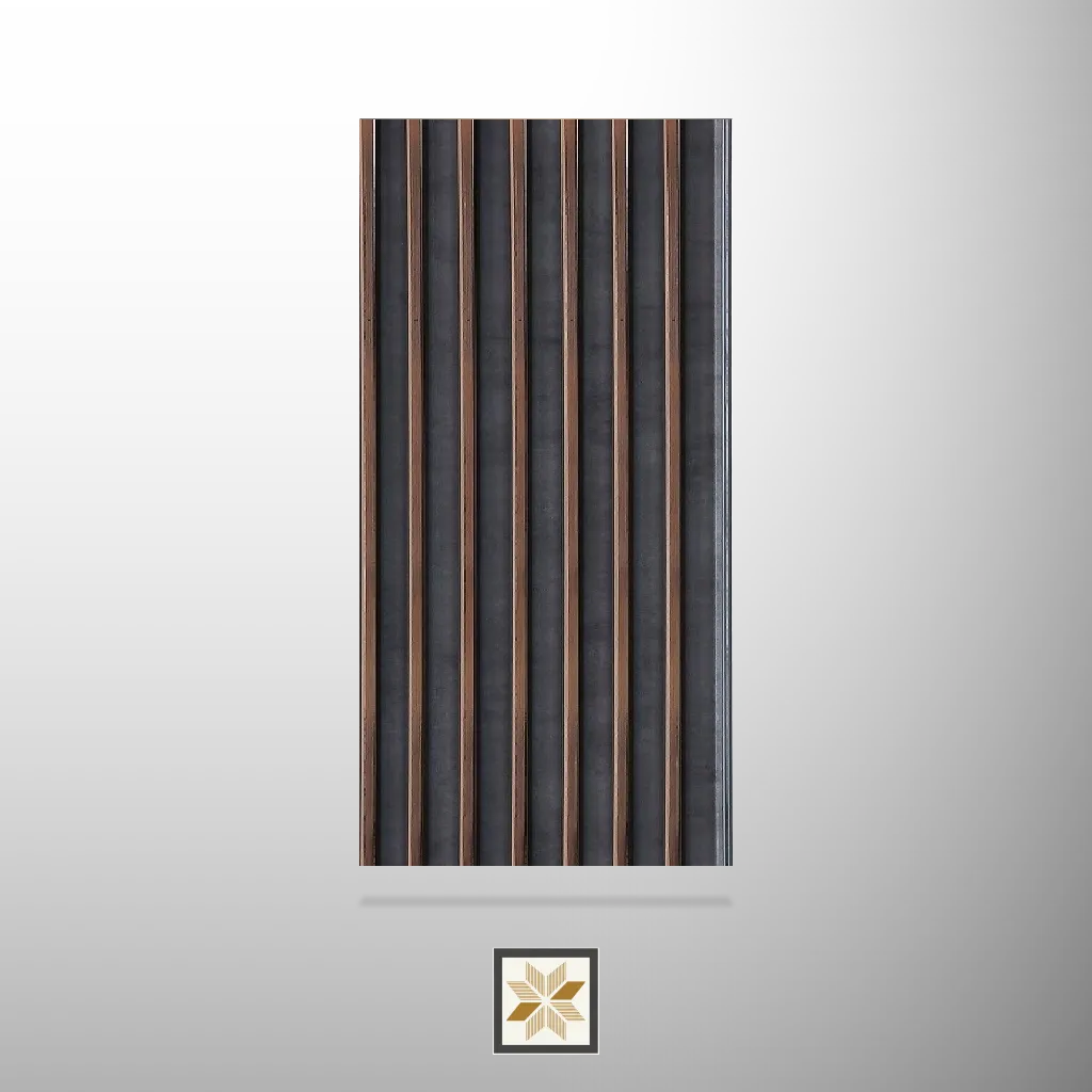 8x0.41 feet | 12 mm Wenge Stone louvers (suitable for Bedroom, Hotel, Kitchen, Living Room, Office, Restaurant) | LV-23057-B