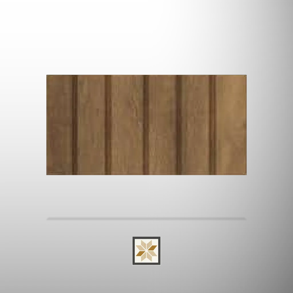 10x1.1 feet | 12 mm Brown Wood louvers (suitable for Bedroom, Hotel, Kitchen, Living Room, Office, Restaurant) | LV-23066