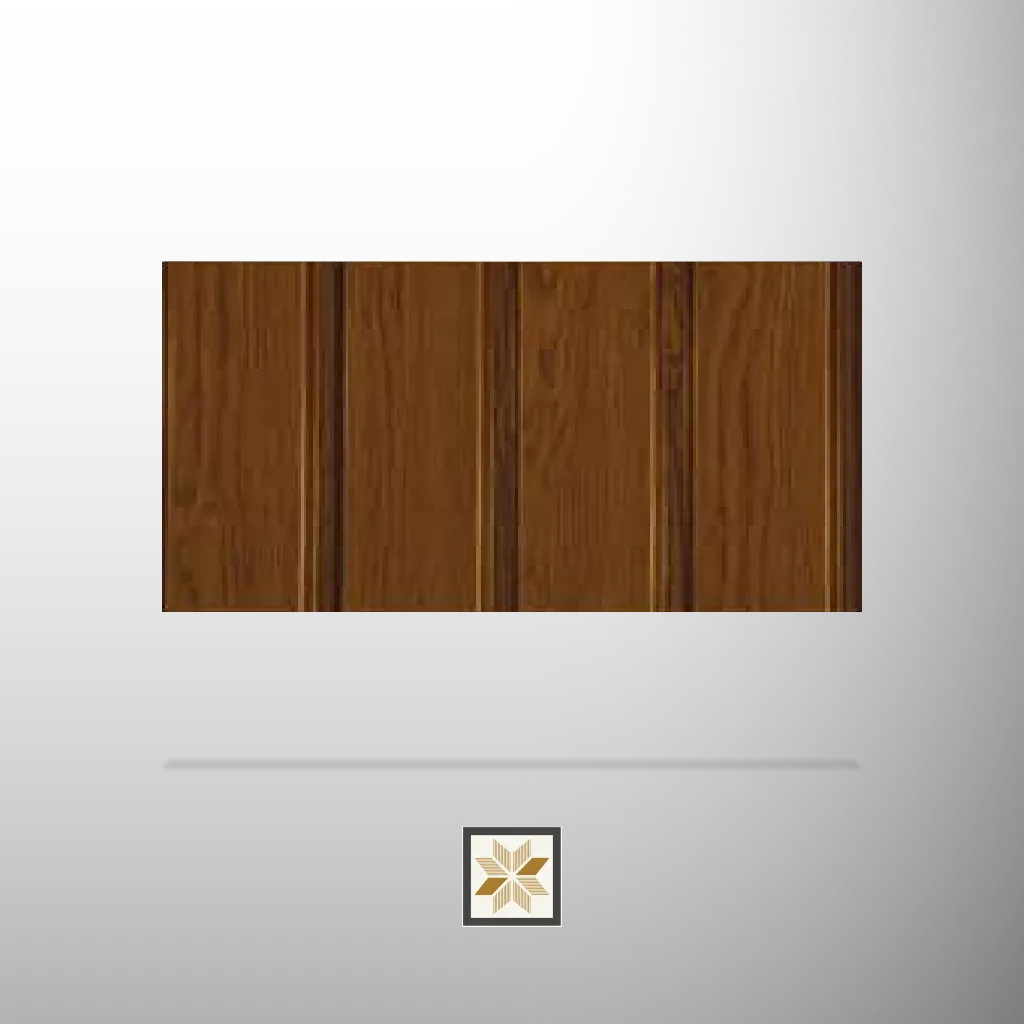 10x1.1 feet | 12 mm Brown Wood louvers (suitable for Bedroom, Hotel, Kitchen, Living Room, Office, Restaurant) | LV-23067-B