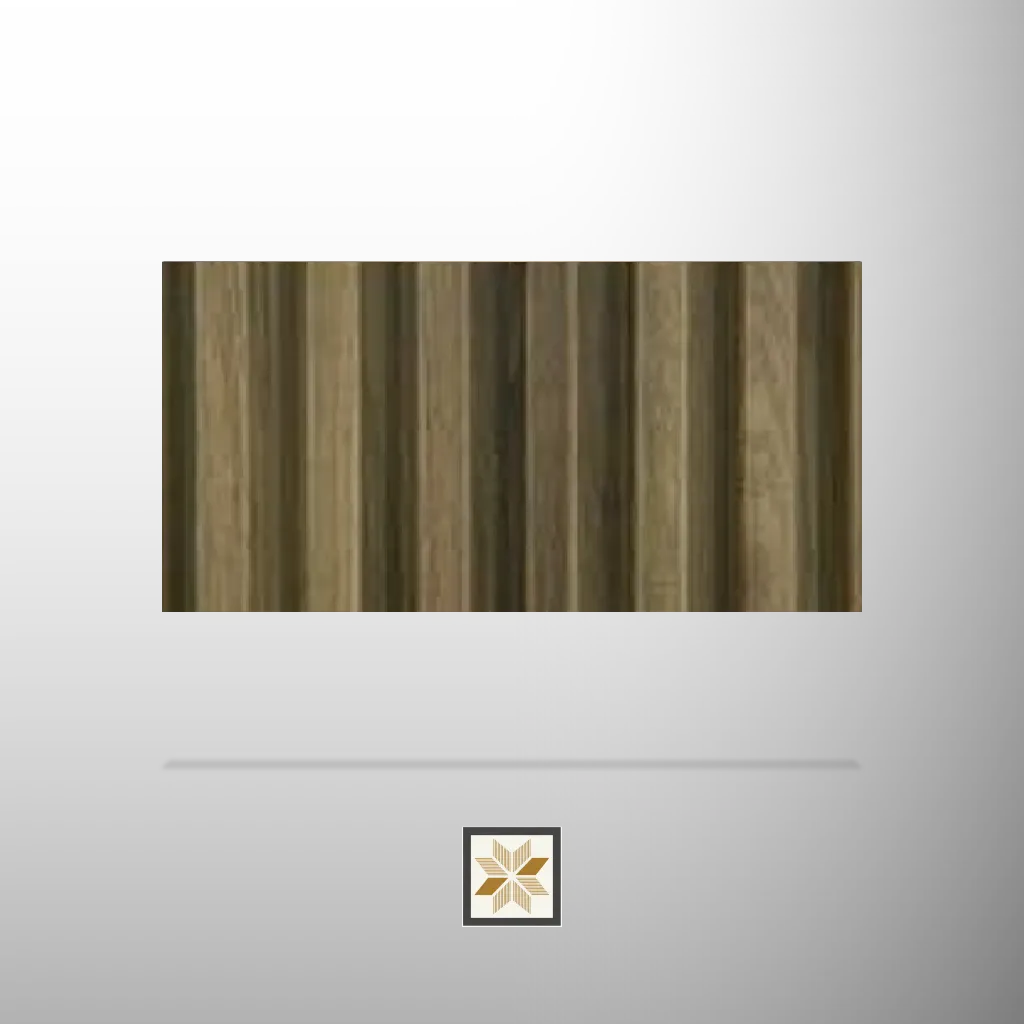 10x0.68 feet | 20 mm Brown Wood louvers (suitable for Bedroom, Hotel, Kitchen, Living Room, Office, Restaurant) | LV-23154-E