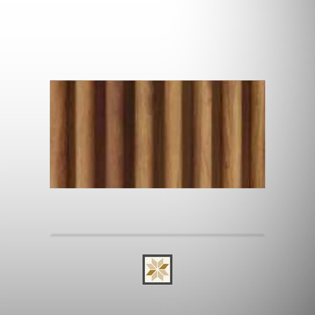 10x0.7 feet | 20 mm Brown Wood louvers (suitable for Bedroom, Hotel, Kitchen, Living Room, Office, Restaurant) | LV-23102-B