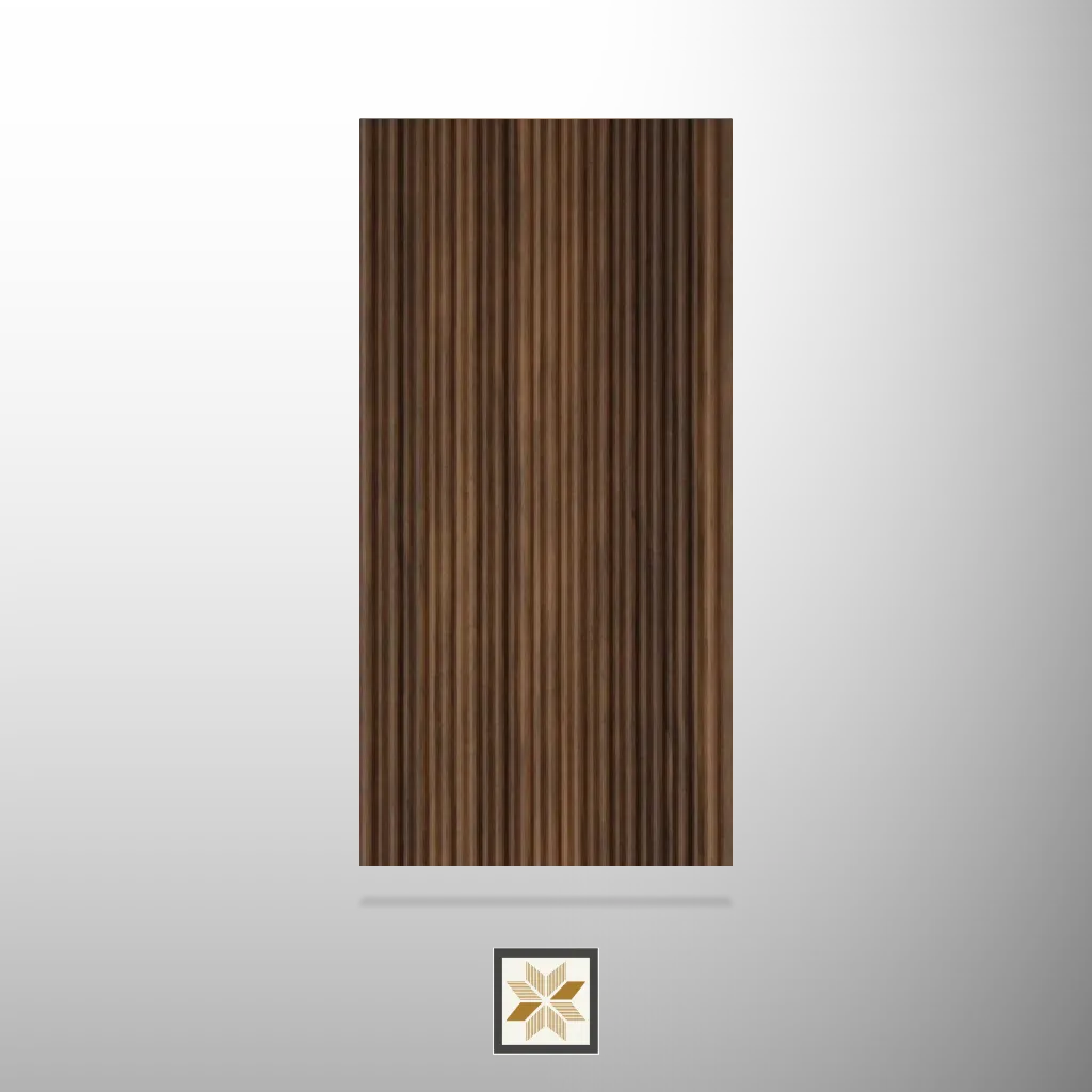 9.5x0.41 feet | 9 mm Brown Wood louvers (suitable for Bedroom, Hotel, Kitchen, Living Room, Office, Restaurant) | LV-23080