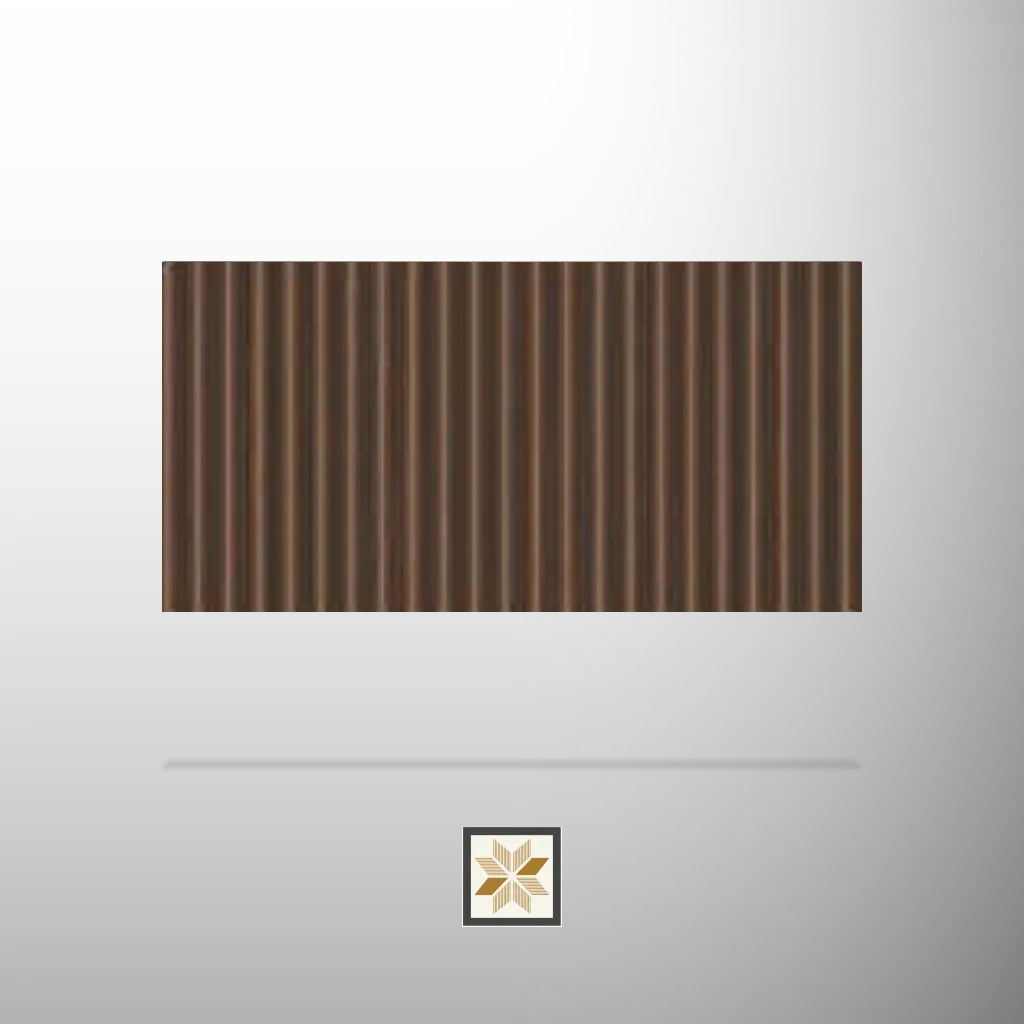 10x0.45 feet | 14 mm Brown Wood louvers (suitable for Bedroom, Hotel, Kitchen, Living Room, Office, Restaurant) | LV-23202-D