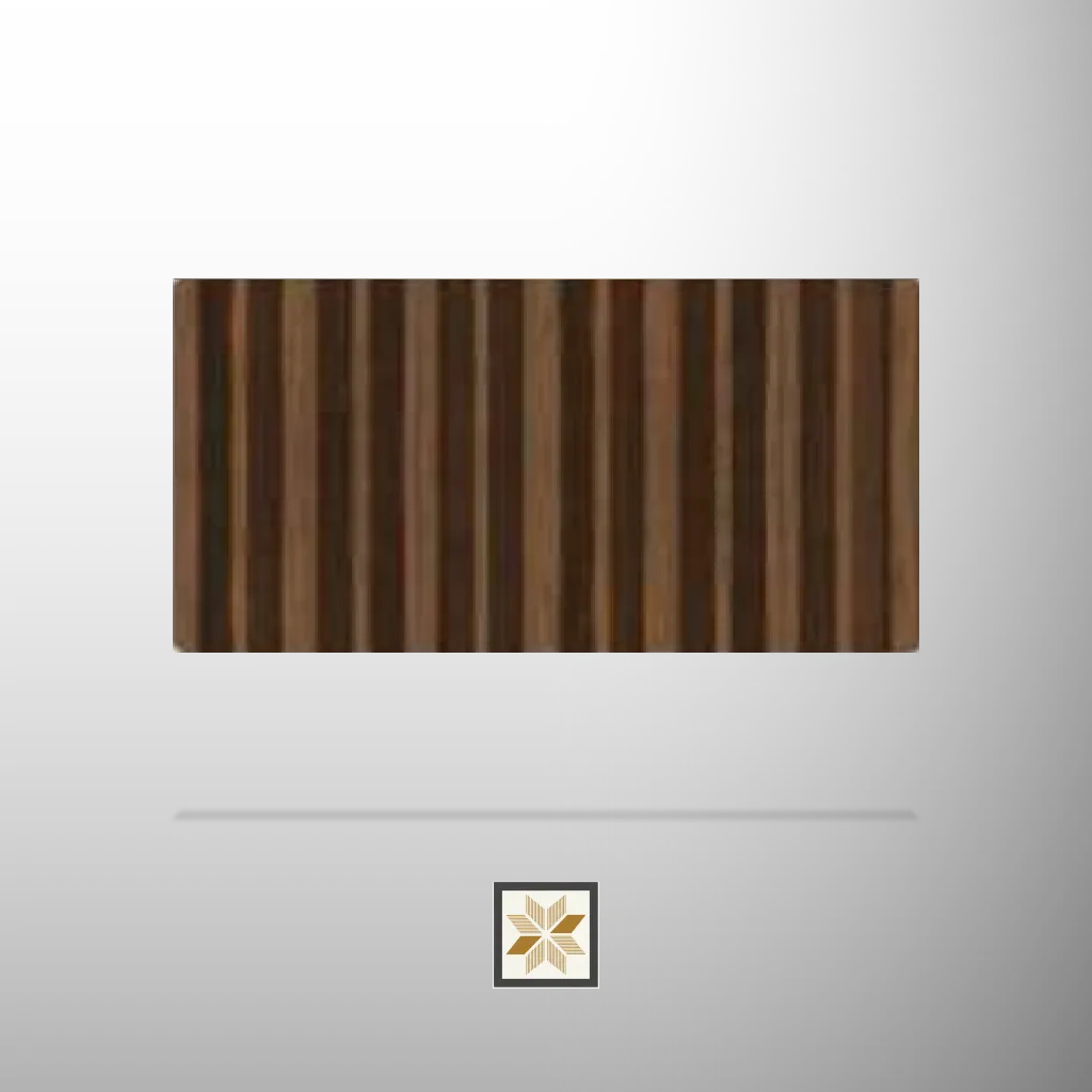 10x0.89 feet | 20 mm Brown Wood louvers (suitable for Bedroom, Hotel, Kitchen, Living Room, Office, Restaurant) | LV-23272-C