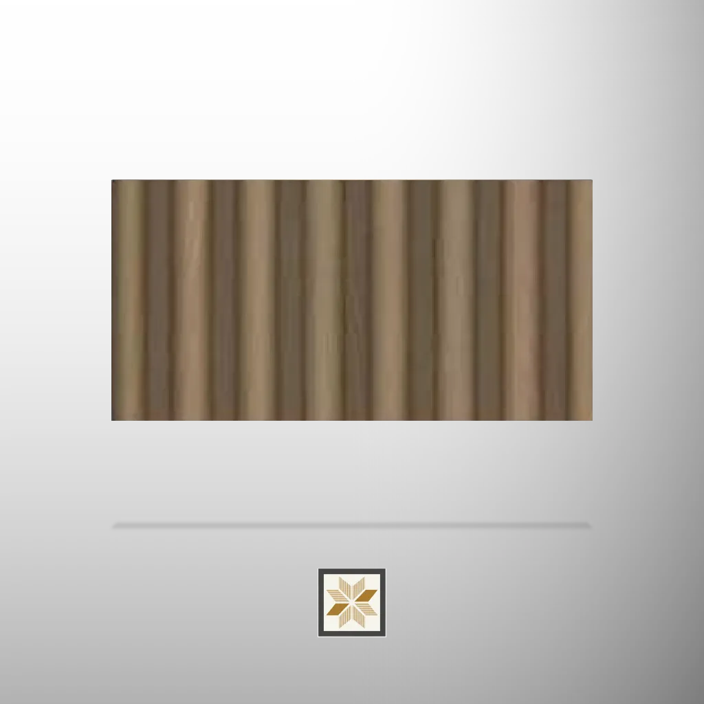 10x0.7 feet | 20 mm Brown Wood louvers (suitable for Bedroom, Hotel, Kitchen, Living Room, Office, Restaurant) | LV-23277-B