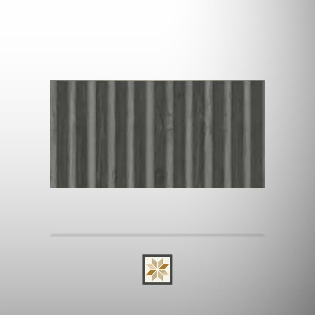 10x0.6 feet | 17 mm Grey Wood louvers (suitable for Bedroom, Hotel, Kitchen, Living Room, Office, Restaurant) | LV-23220-B