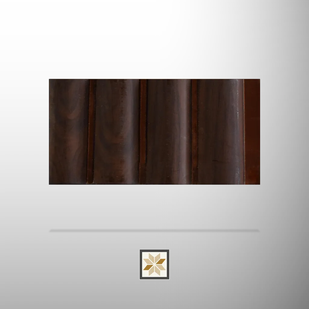 8x0.33 feet | 12 mm Brown Wood louvers (suitable for Bedroom, Hotel, Kitchen, Living Room, Office, Restaurant) | LV-23228