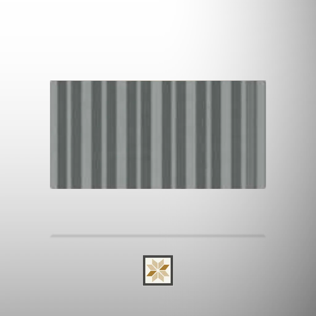 10x0.89 feet | 20 mm Grey Wood louvers (suitable for Bedroom, Hotel, Kitchen, Living Room, Office, Restaurant) | LV-23269-D