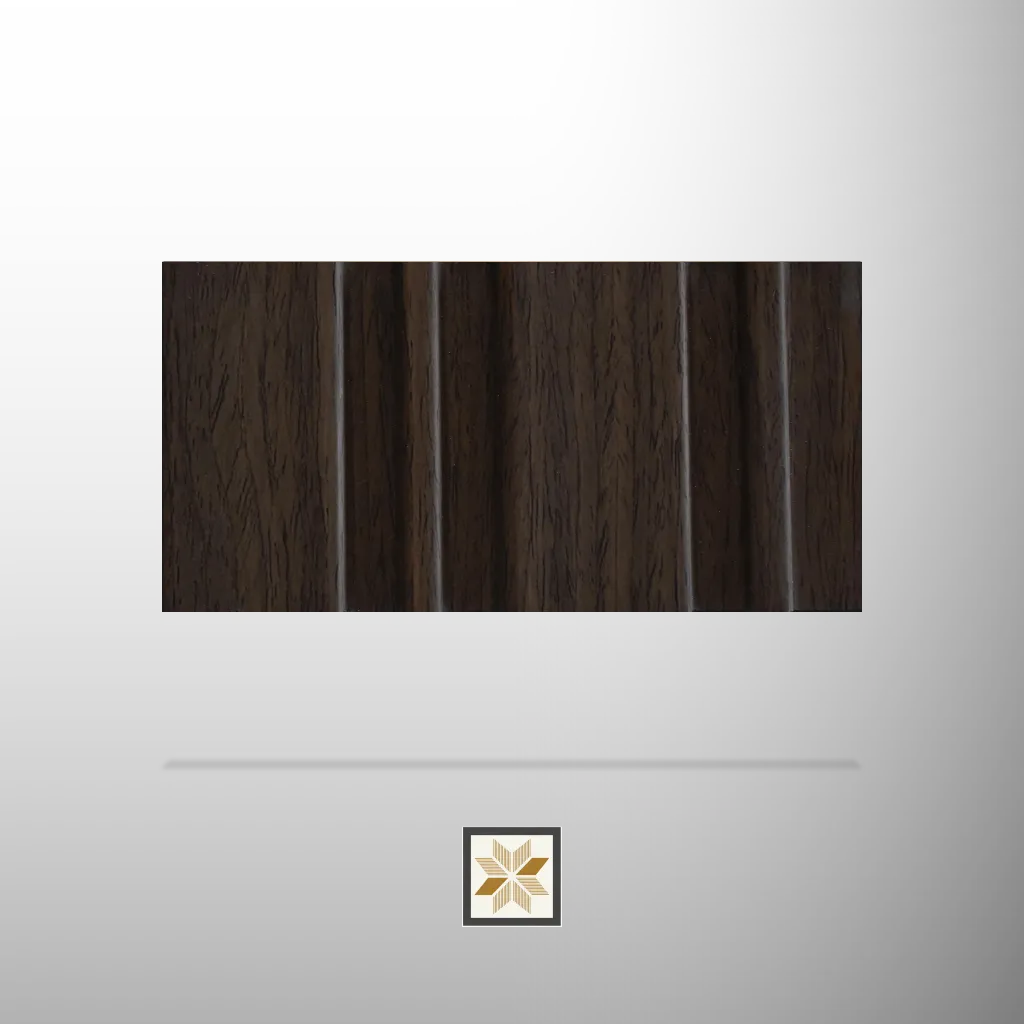 8x0.33 feet | 12 mm Brown Wood louvers (suitable for Bedroom, Hotel, Kitchen, Living Room, Office, Restaurant) | LV-23248