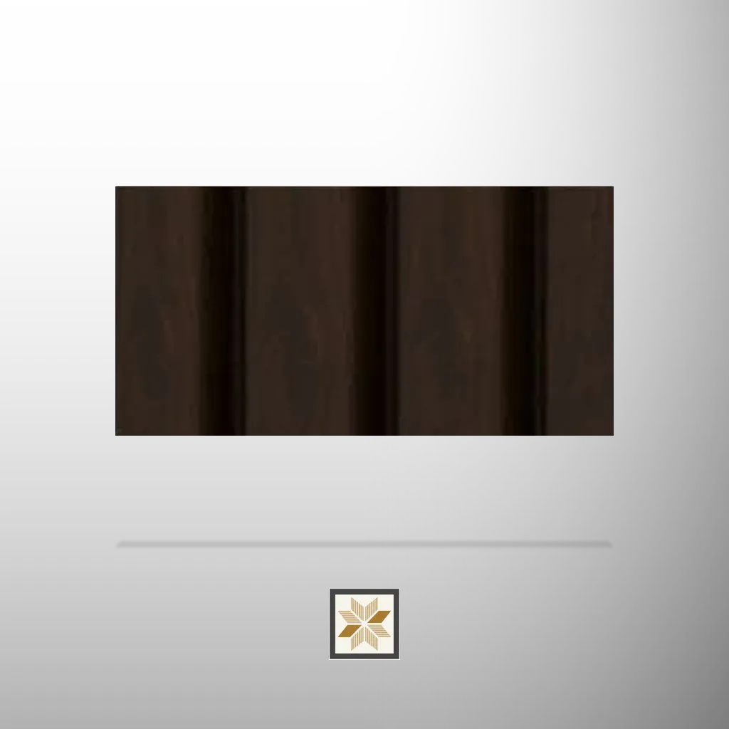 10x0.88 feet | 16 mm Brown Wood louvers (suitable for Bathroom, Bedroom, Hotel, Kitchen, Living Room, Office, Restaurant, TV Cabinet, Wardrobe) | LV-23270