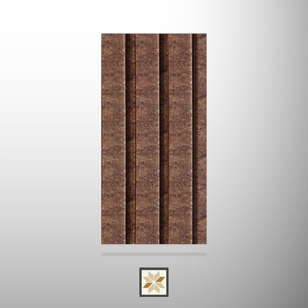 8x0.41 feet | 21 mm Brown Wood louvers (suitable for Bedroom, Hotel, Kitchen, Living Room, Office, Restaurant) | LV-23343-C
