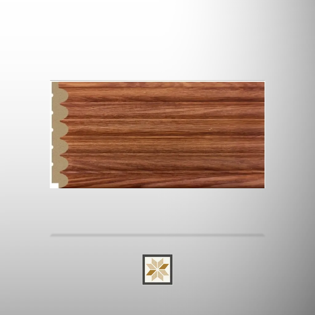 8x0.39 feet | 12 mm Brown Wood louvers (suitable for Bathroom, Bedroom, Hotel, Kitchen, Living Room, Office, Restaurant) | LV-23699-C