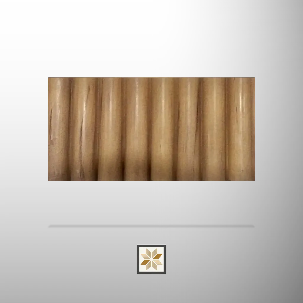8x0.33 feet | 12 mm Brown Wood louvers (suitable for Bedroom, Hotel, Kitchen, Living Room, Office, Restaurant) | LV-23326