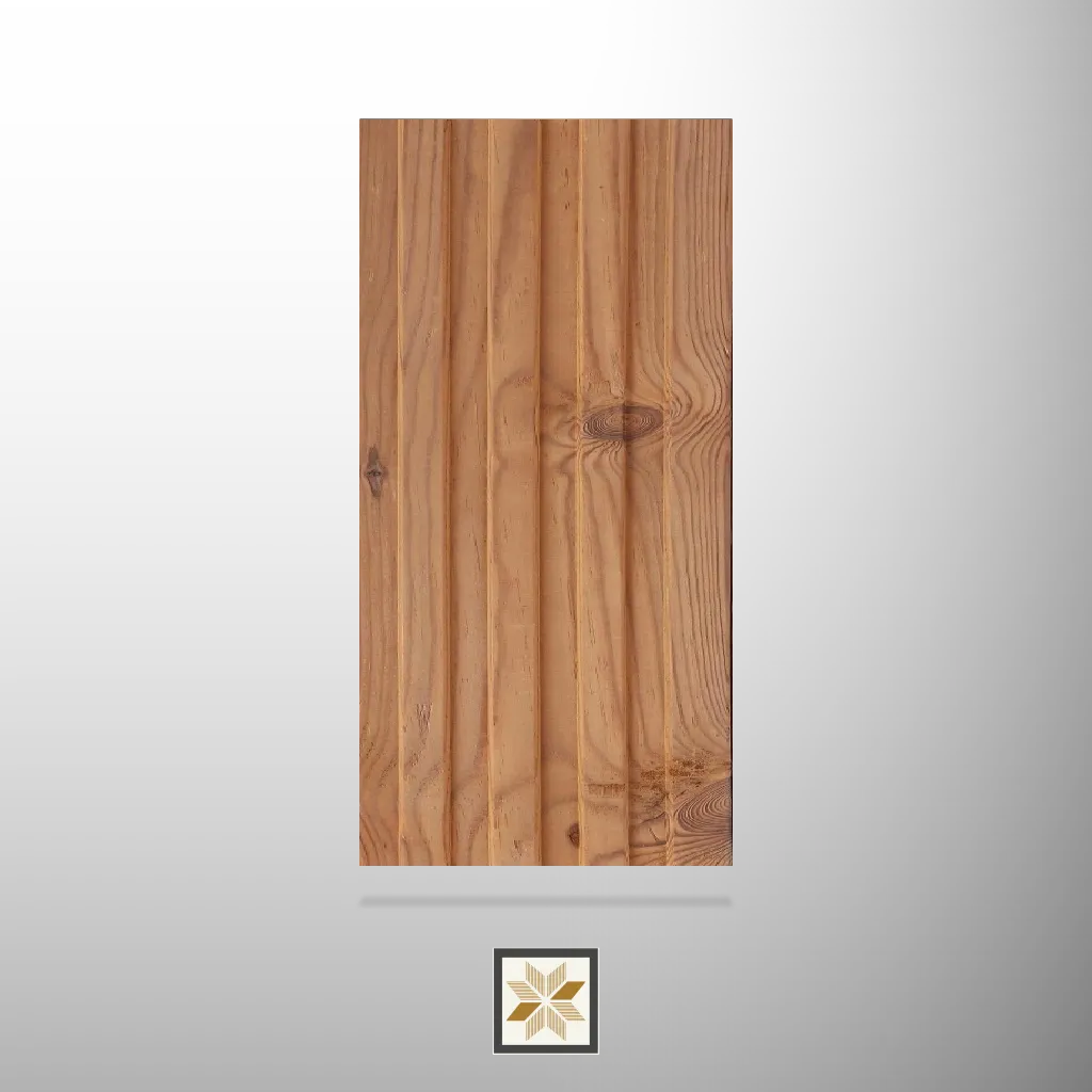 8x0.41 feet | 12 mm Brown Wood louvers (suitable for Bedroom, Hotel, Kitchen, Living Room, Office, Restaurant) | LV-23336-B