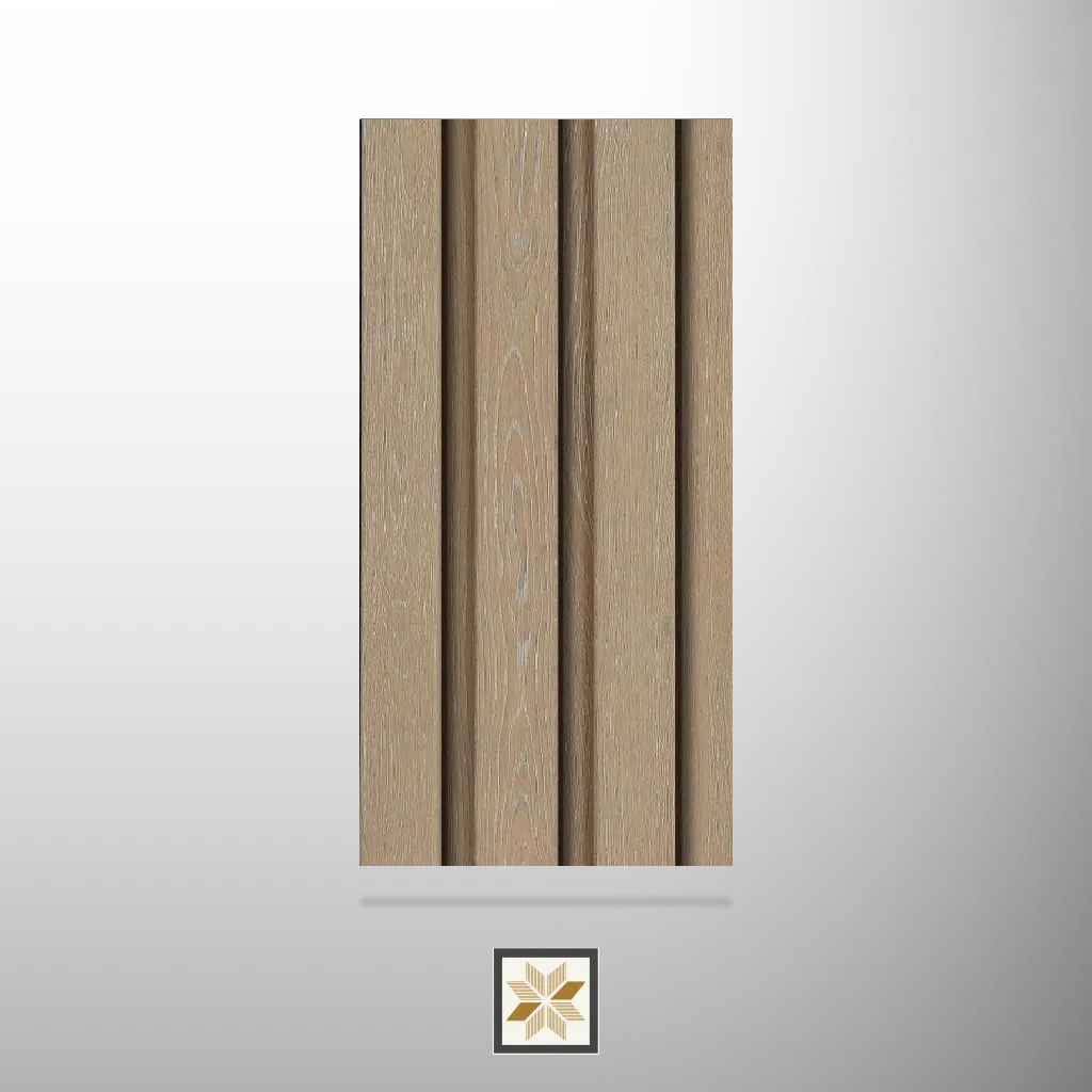 8x0.41 feet | 12 mm Brown Wood louvers (suitable for Bedroom, Hotel, Kitchen, Living Room, Office, Restaurant) | LV-23339-B