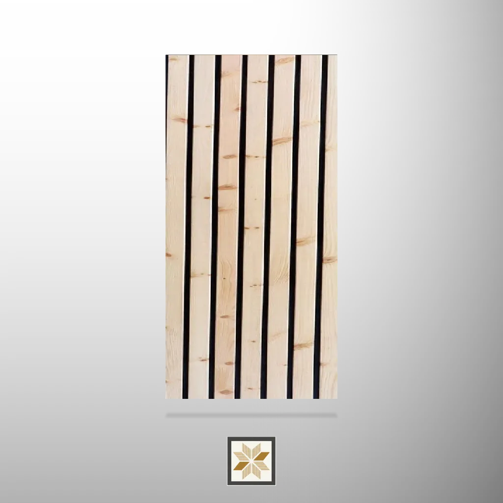 9x0.93 feet | 12 mm Brown Wood louvers (suitable for Bedroom, Living Room, Office, TV Cabinet) | LV-23405