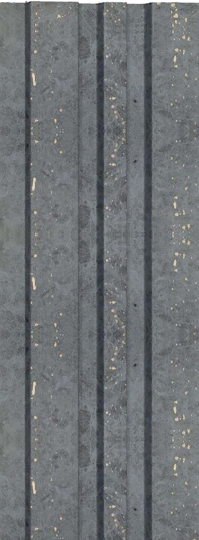 8x0.41 feet | 12 mm Grey Marble louvers (suitable for Bedroom, Hotel, Kitchen, Living Room, Office, Restaurant) | LV-23424