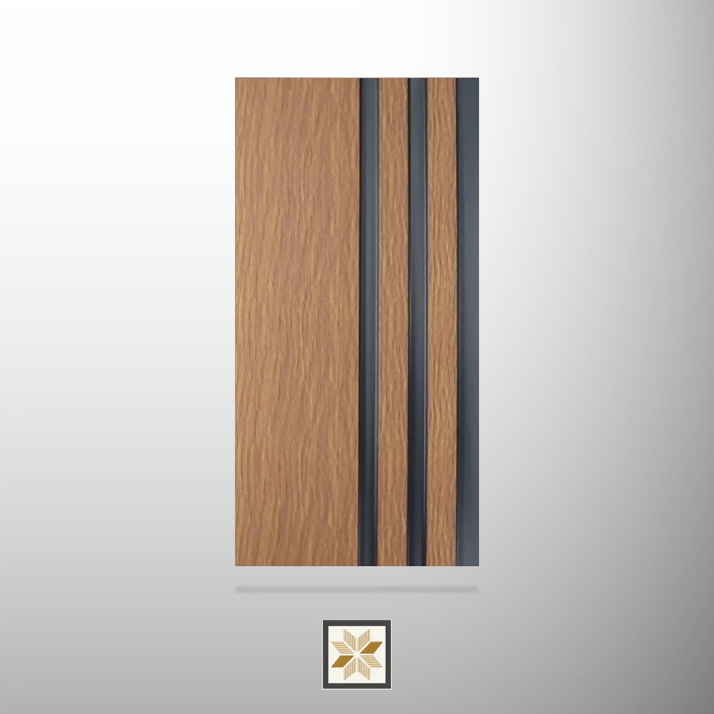9.5x0.5 feet | 11 mm Brown Wood louvers (suitable for Bedroom, Kitchen, Living Room, Office) | LV-23437
