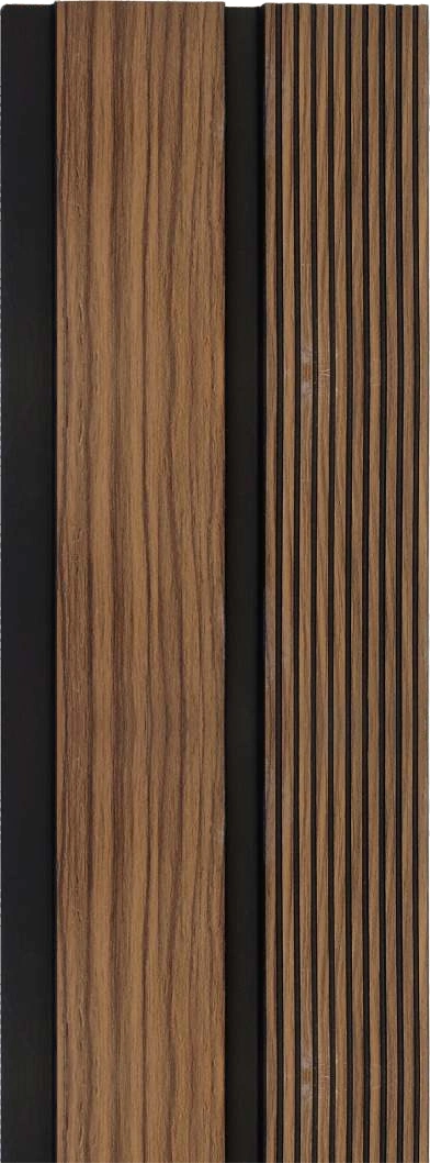 8x0.41 feet | 12 mm Brown Wood louvers (suitable for Bedroom, Hotel, Kitchen, Living Room, Office, Restaurant) | LV-23493